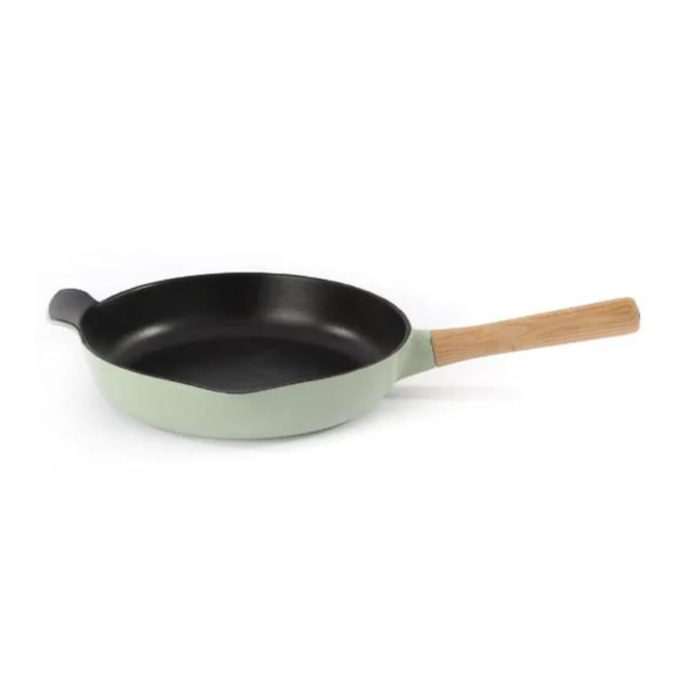 BergHOFF Ron 10.25" Cast Iron Fry Pan 2.6Qt., Green