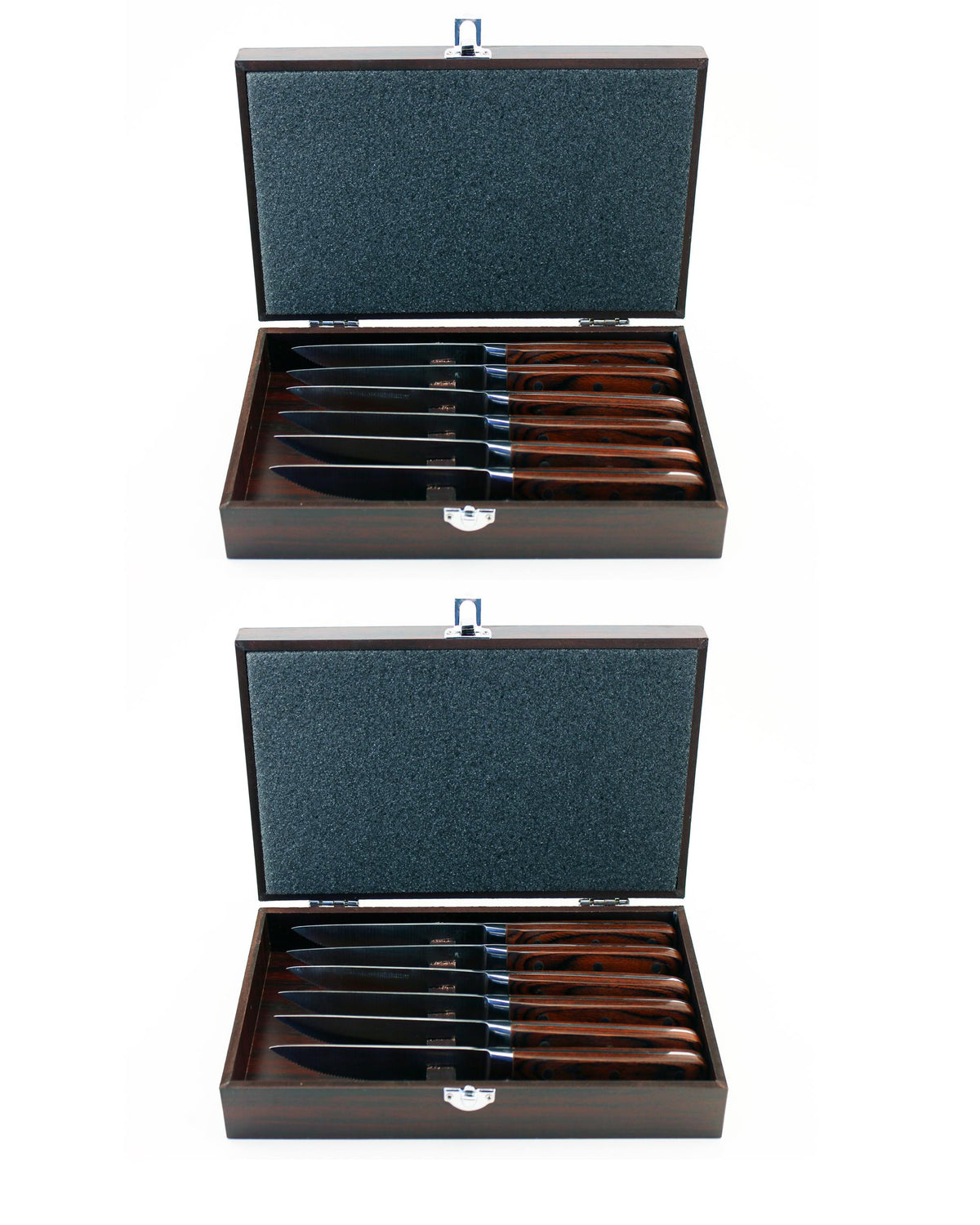 BergHOFF Pakka 14pc Steak Knife Set w/2 Cases