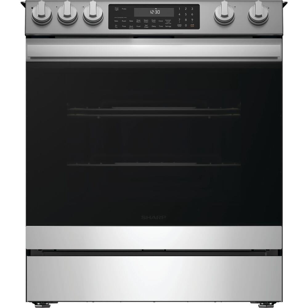 Sharp 6.3 CF / 30" Electric Slide-In Range, Convection, AirFry