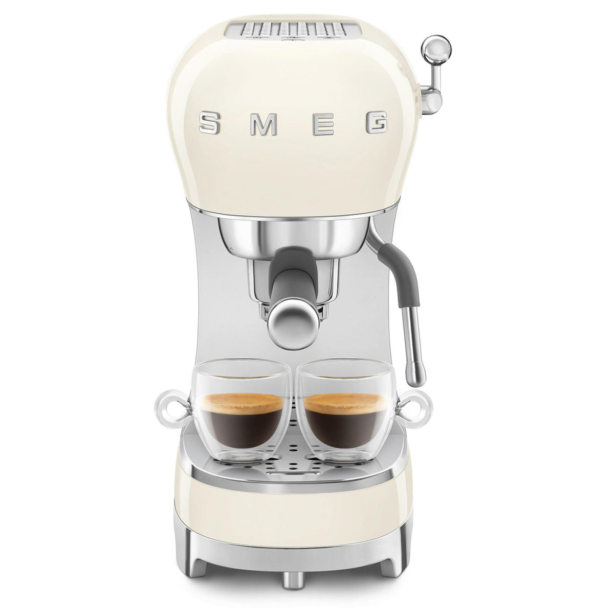 Smeg Retro Manual Espresso Machine Cream