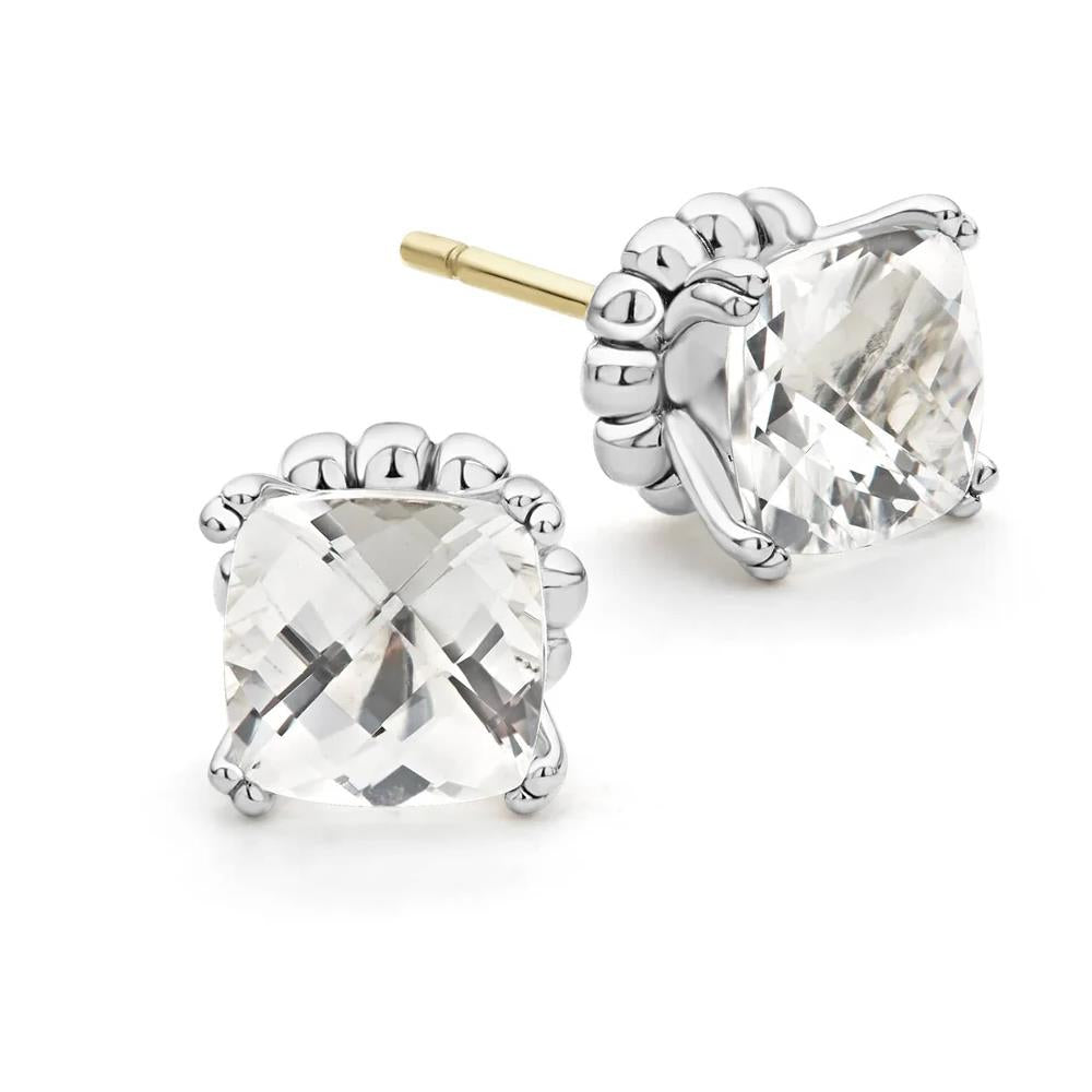 Lagos White Topaz Stud Earrings