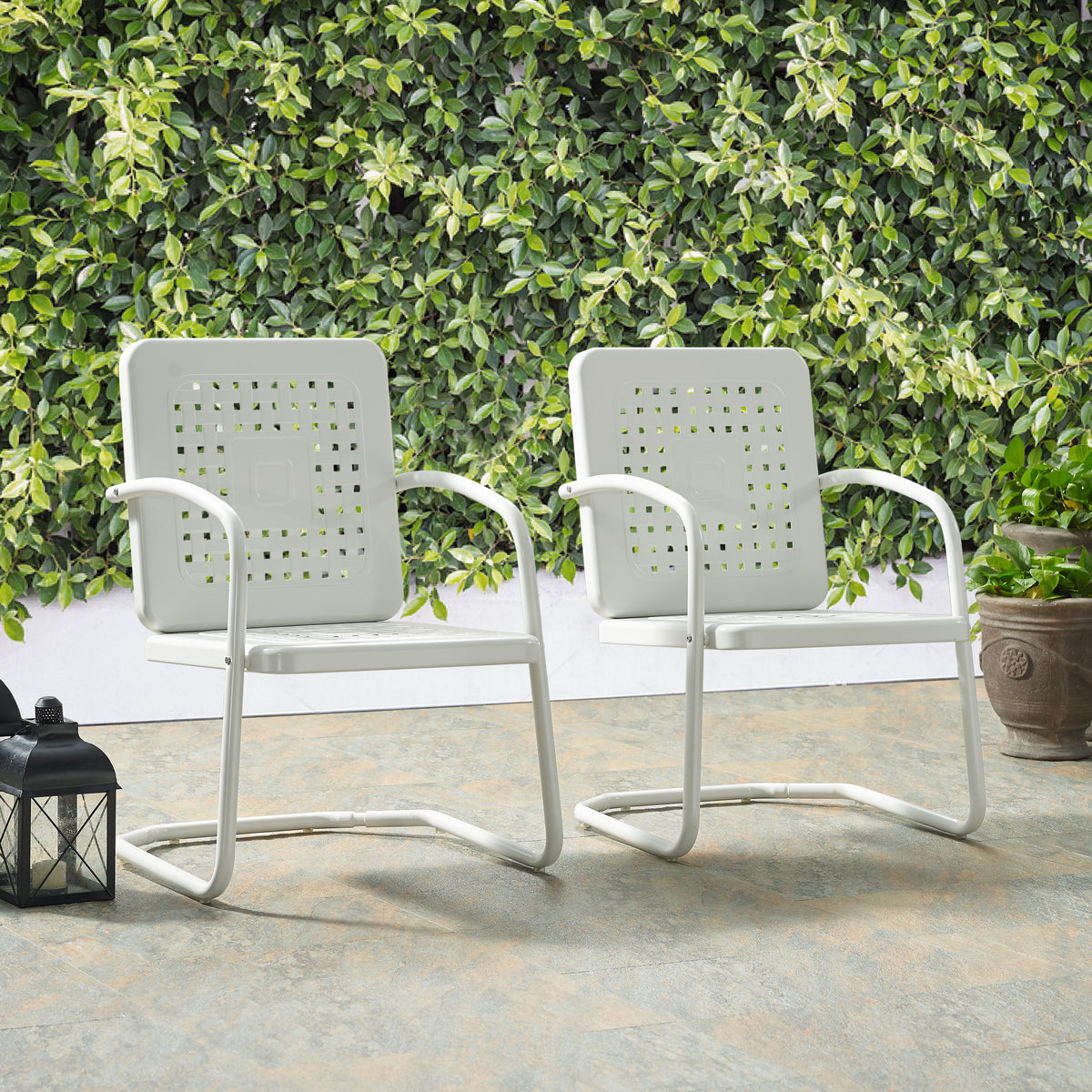 Crosley Outdoor Bates 2Pc Retro Outdoor Chair Set