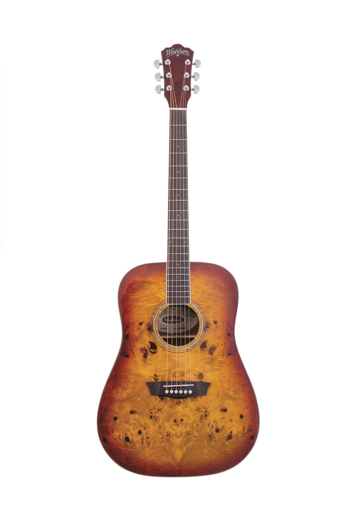 Washburn Deep Forest Burl Dreadnought Acoustic Guitar