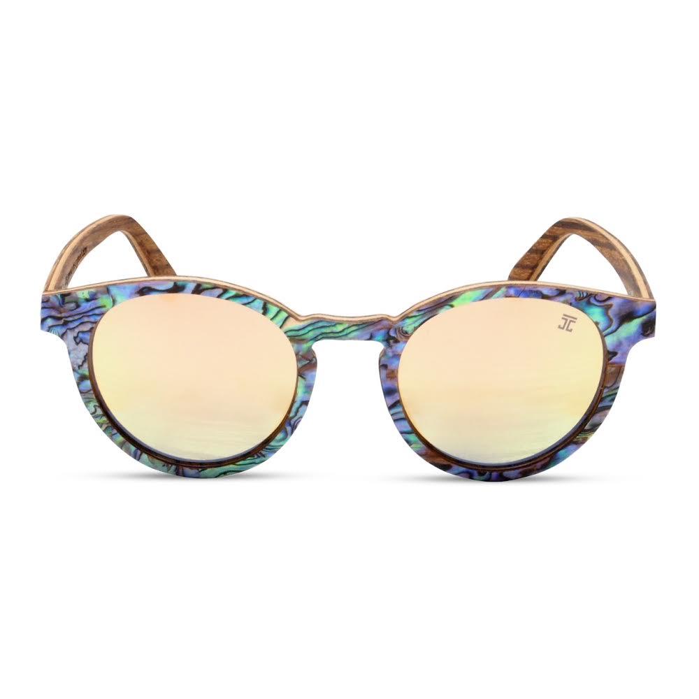 Joycoast Aqua Glow - Abalone Round Sunglasses Blue