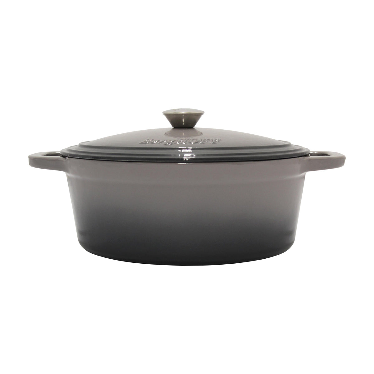 BergHOFF Neo 5qt Cast Iron Oval Cov Dutch Oven, Oyster
