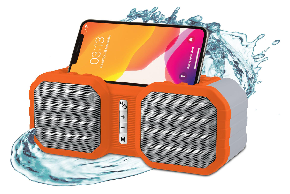 COBY Rubberized IPX5 Bluetooth Speaker