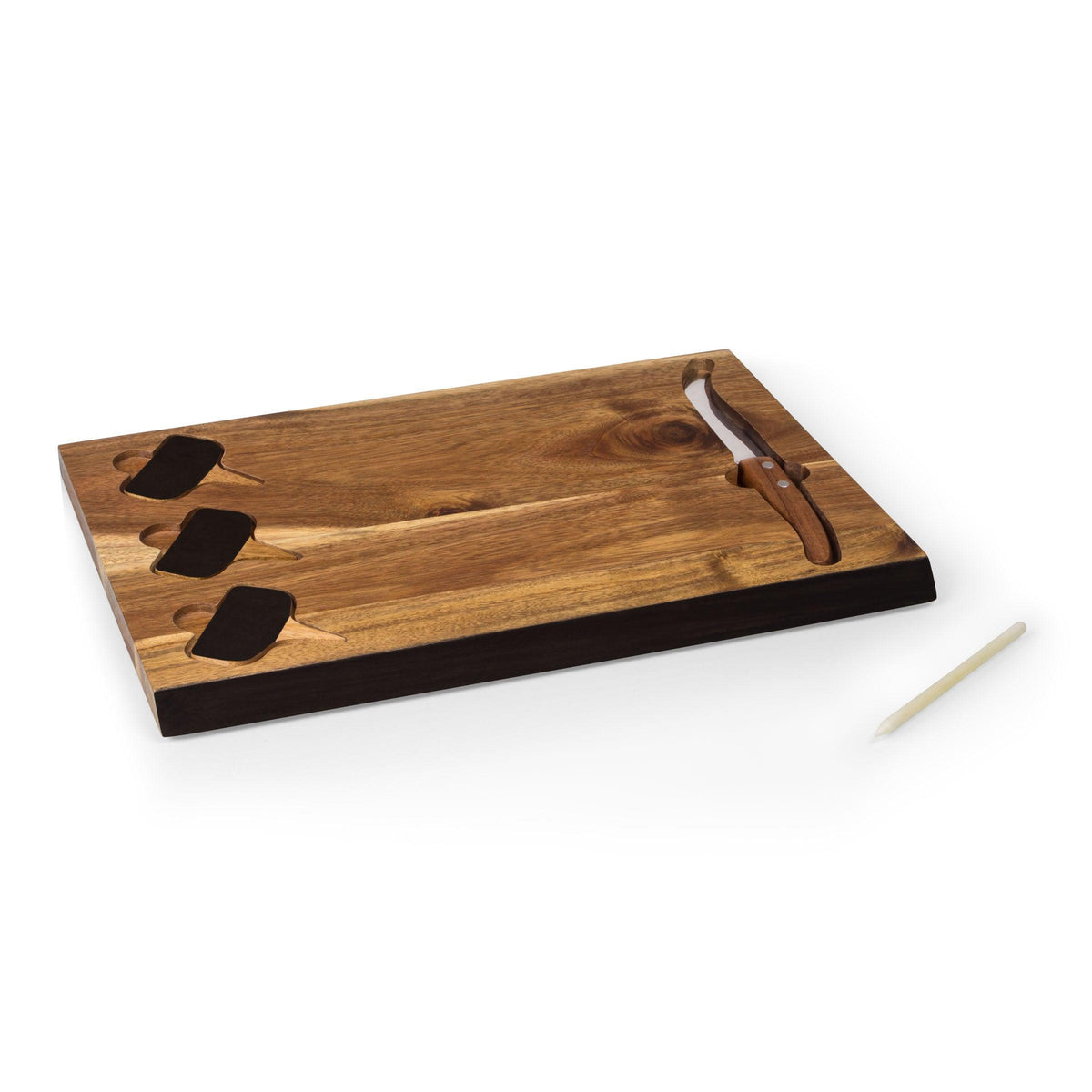 Toscana Delio Acacia Cheese Board w/ Chalkboard Markers