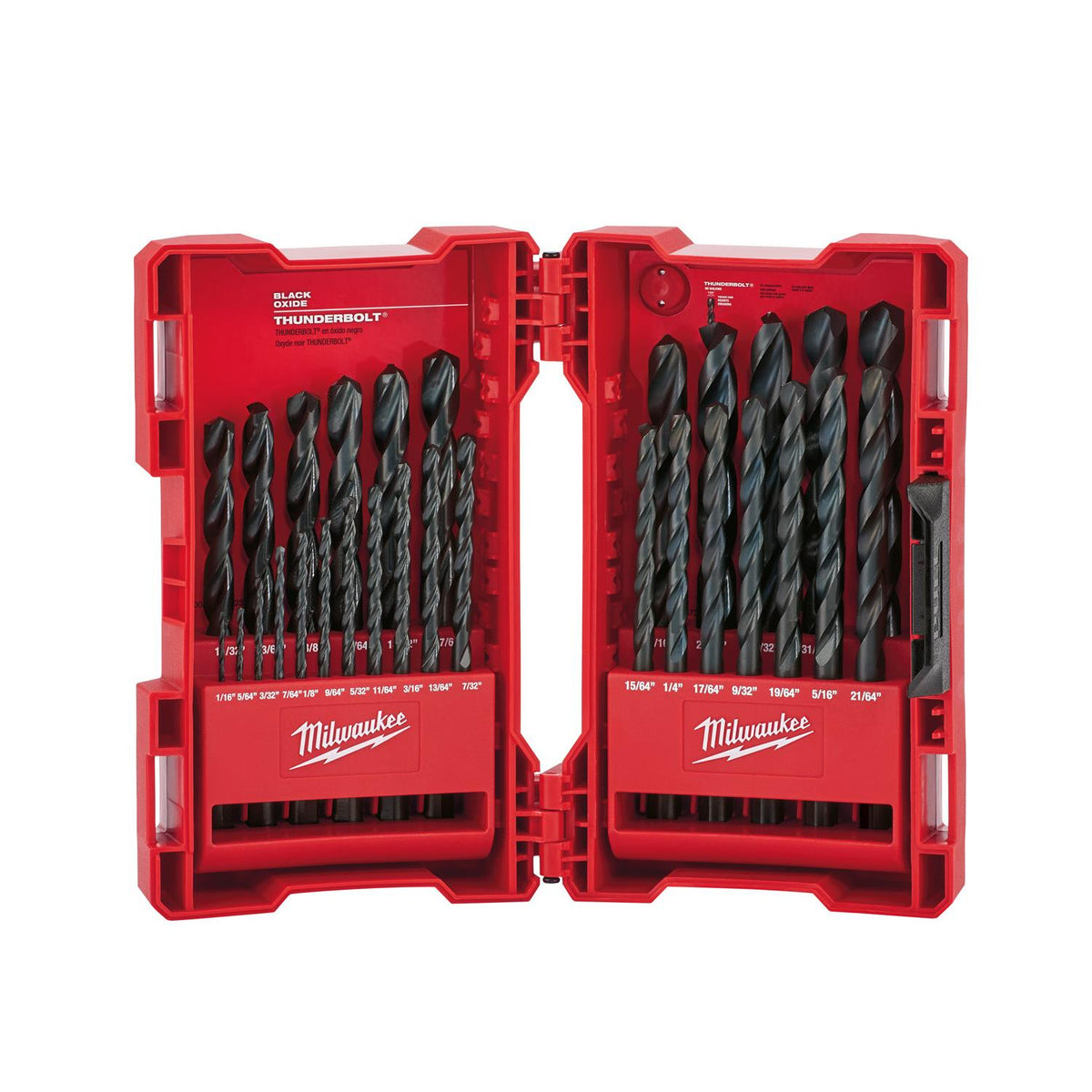 Milwaukee 29pc Thunderbolt Black Oxide Drill Bit Set