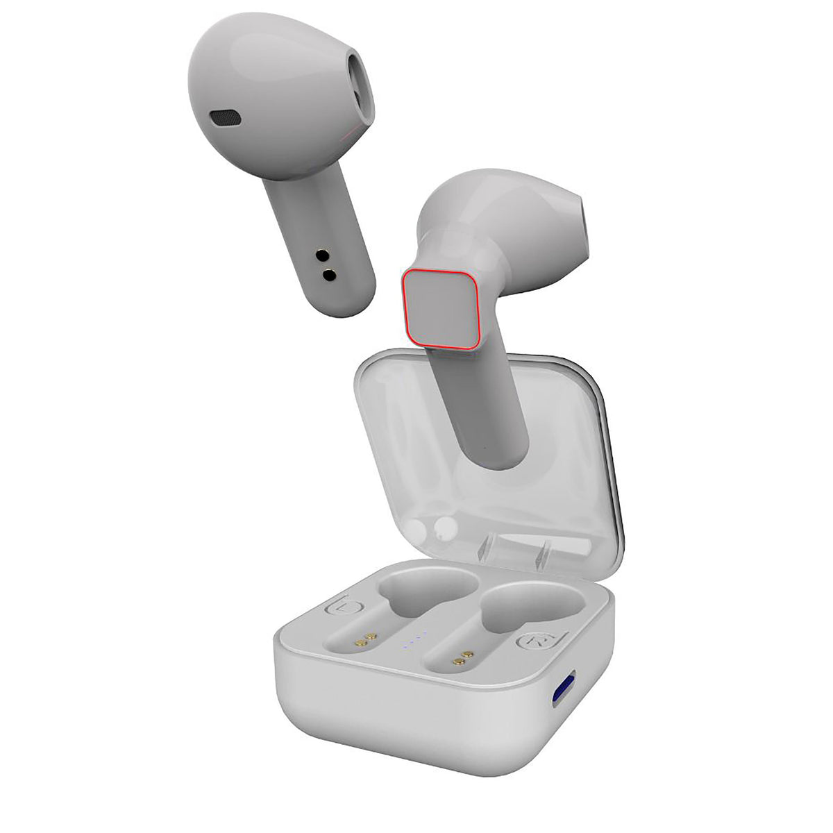 COBY Stem Bluetooth Earbuds w/ Case