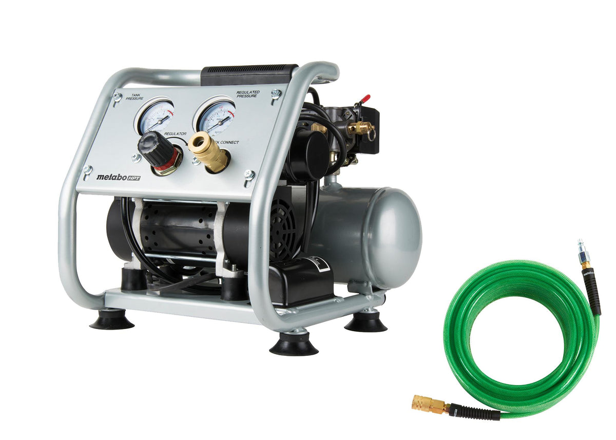 Metabo HPT (formerly Hitachi) 1 Gallon Quiet Compressor with Hose