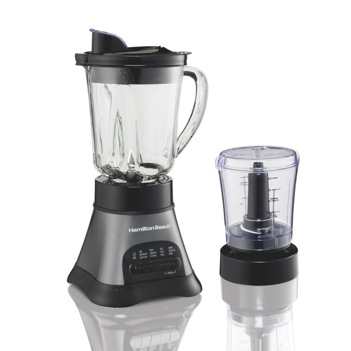 Hamilton Beach Wave Crusher Multi-Function Blender/Chopper w/ Glass Jar