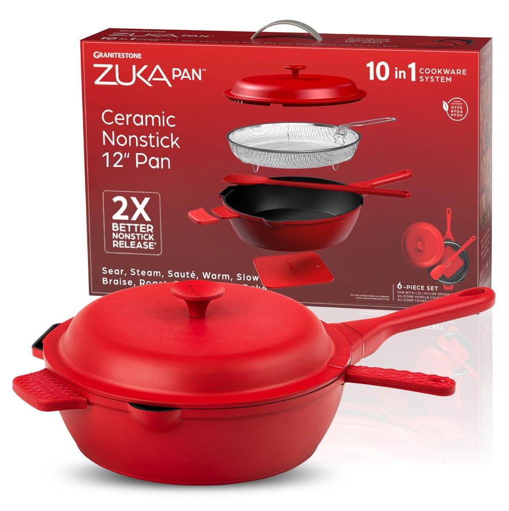 GraniteStone Cookware Zuka Every Day Frying Pan Size 12 Inch