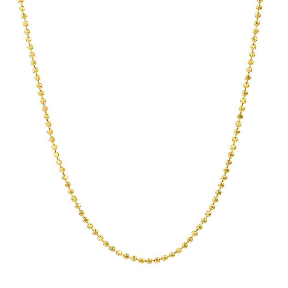 HAWLEY ST 1.15mm D/C Bead Chain 18" Necklace with Lobster Lock