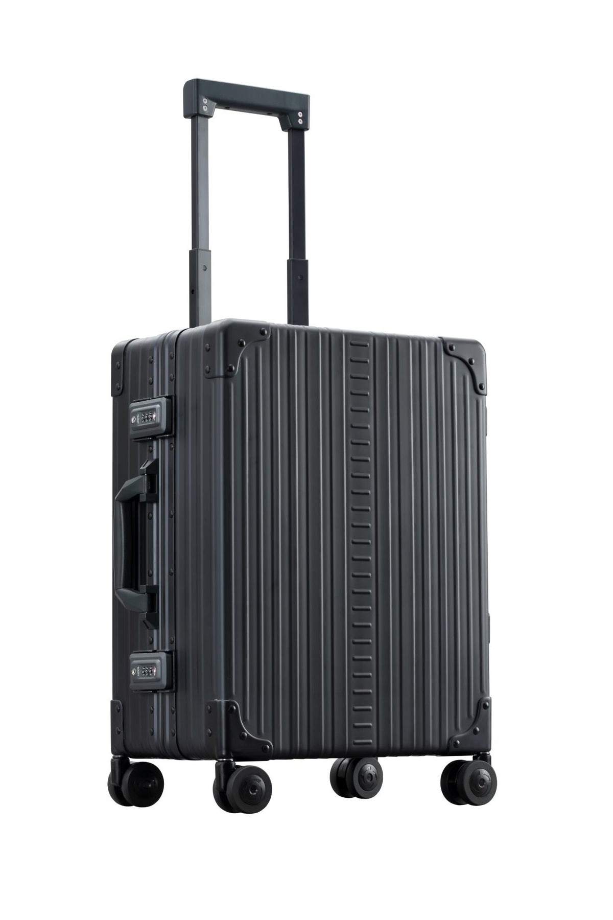 Aleon 21" Carry-On Aluminum Hardside Luggage (Onyx) Black