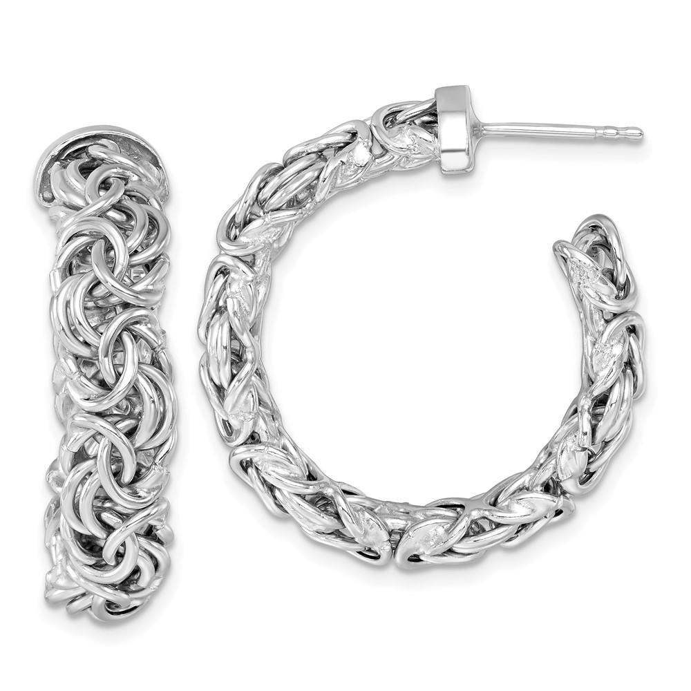 Distinctive Sterling Sliver Byzantine Earrings