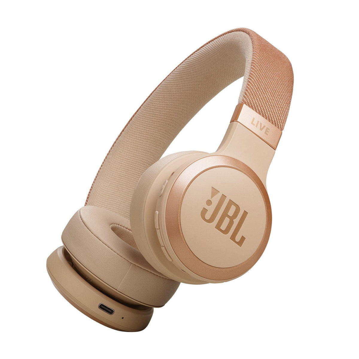 JBL Live 670NC True ANC Wireless On Ear Headphones Sandstone