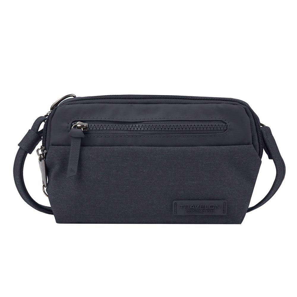 Travelon Anti-Theft Metro Convertible Small Crossbody Navy Heather