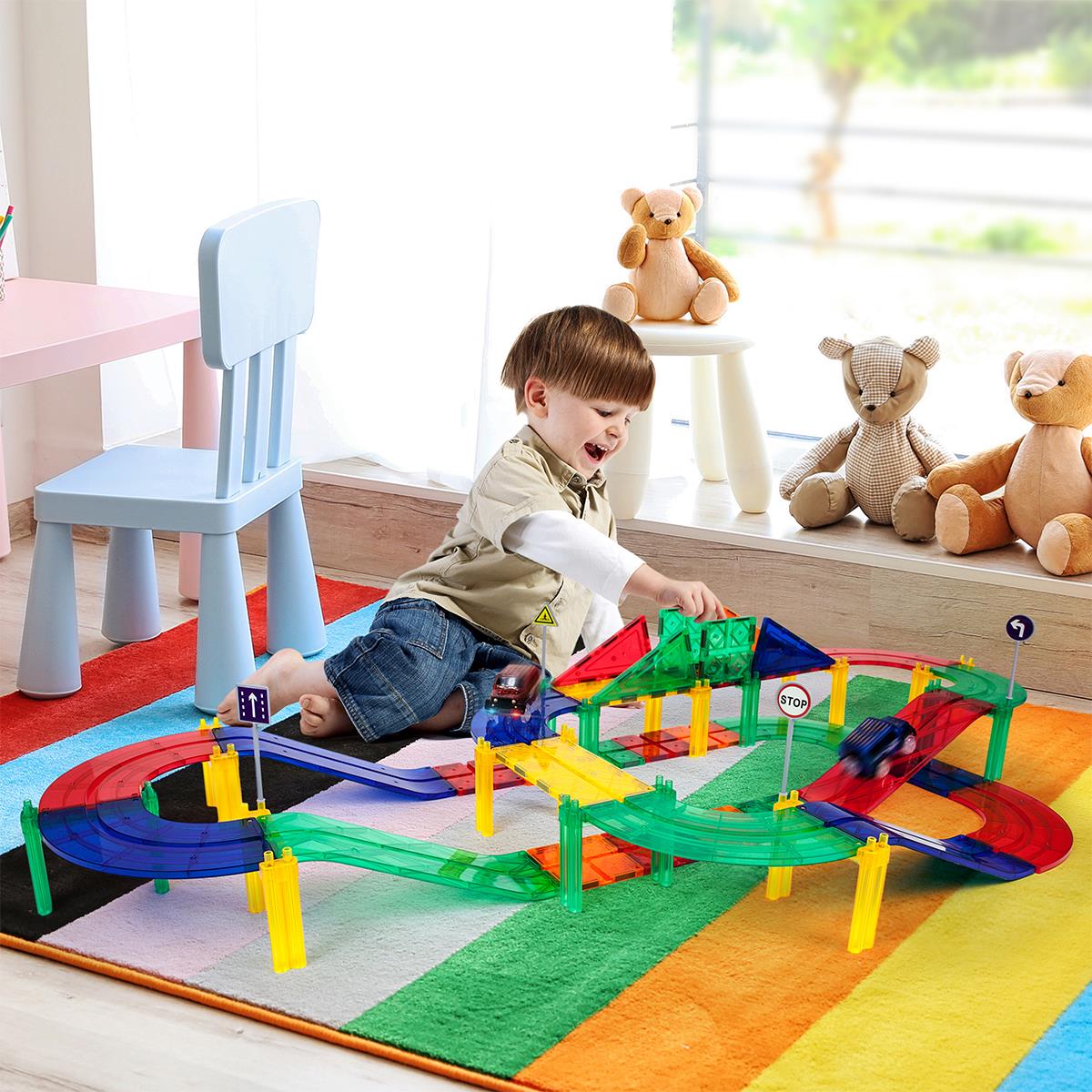 Picasso Tiles 50pc Race Track Builing Blocks