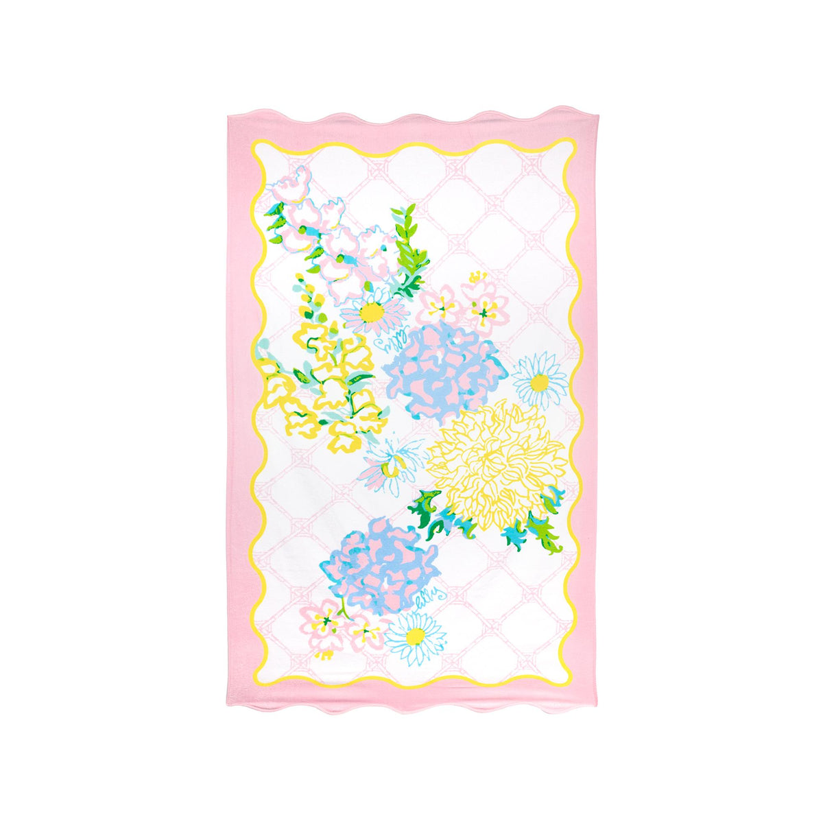 Lilly Pulitzer Scalloped Beach Towel