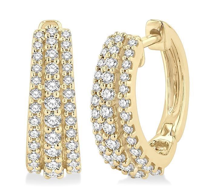 Jilco Inc Diamond Huggie Earrings