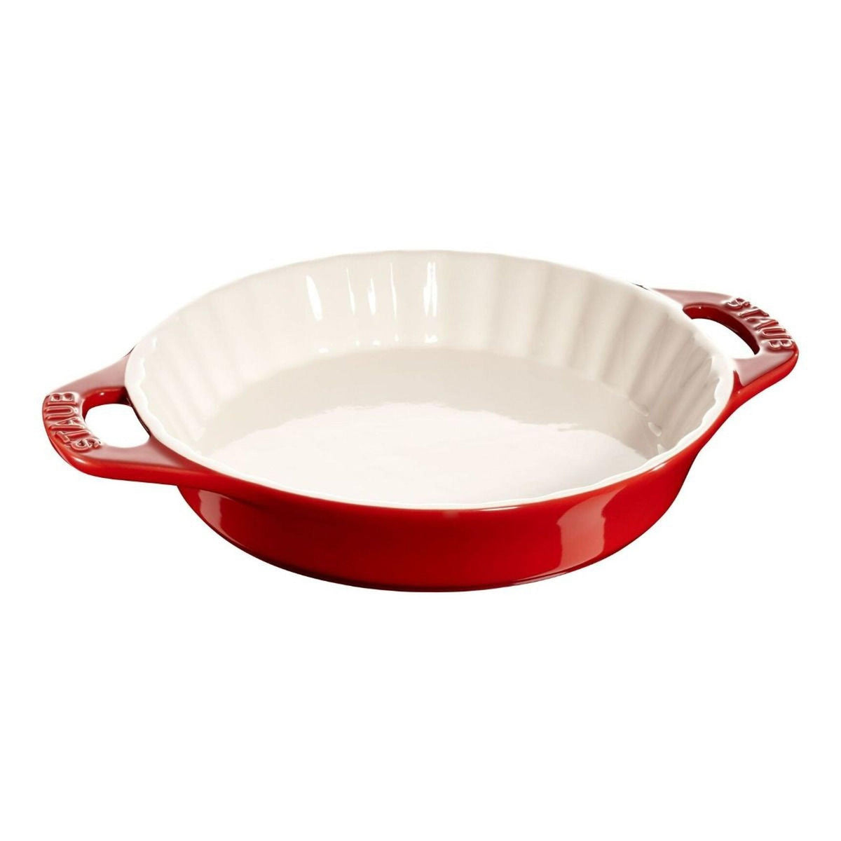 Staub 9" Round Stoneware Pie Dish Cherry