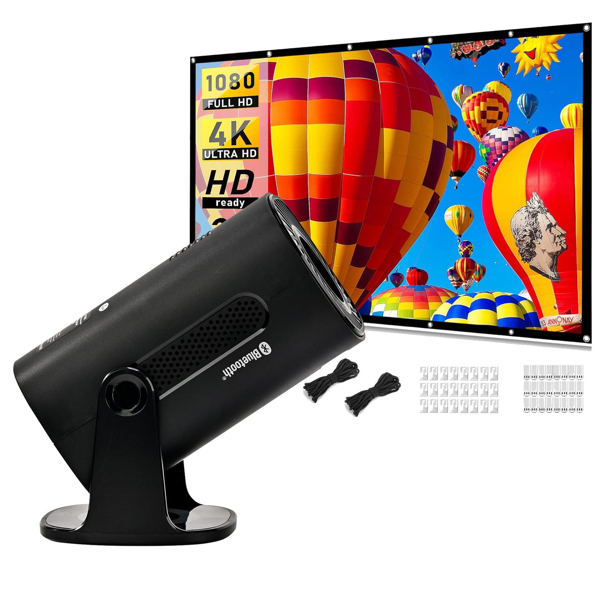Computer Incentives 120" 720p Home Theater LCD projector and screen
