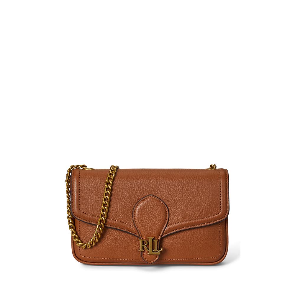 Ralph Lauren Pebbled Leather Bradley Crossbody Wallet