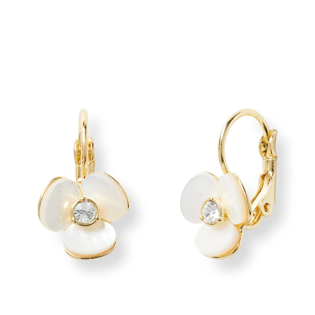 kate spade new york Disco Pansy Leverbacks - Cream
