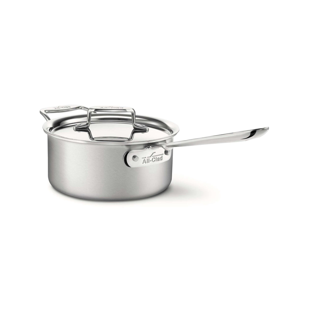 All-Clad D5 Brushed Stainless Steel 3 Qt. Sauce Pan with Lid