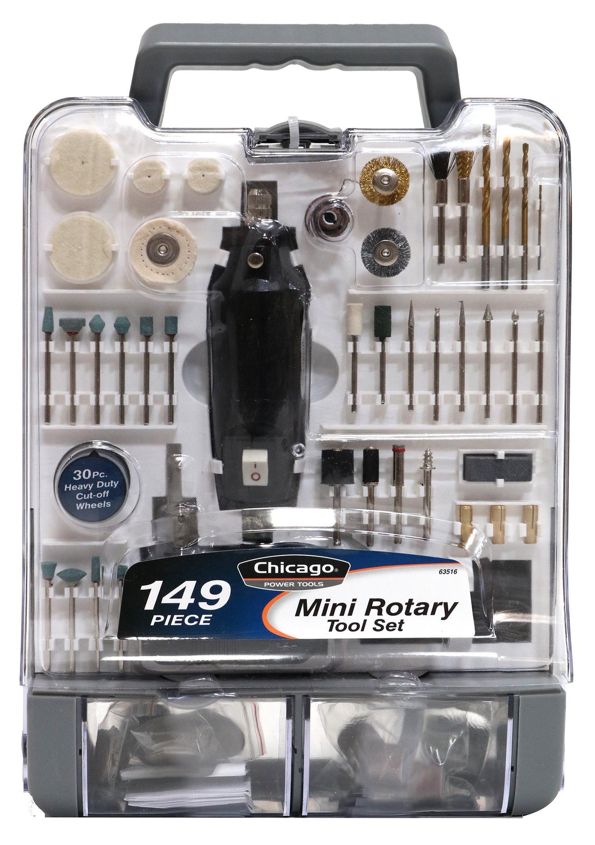 Allied Chicago Power Tool 149-Piece Mini Rotary Tool Set