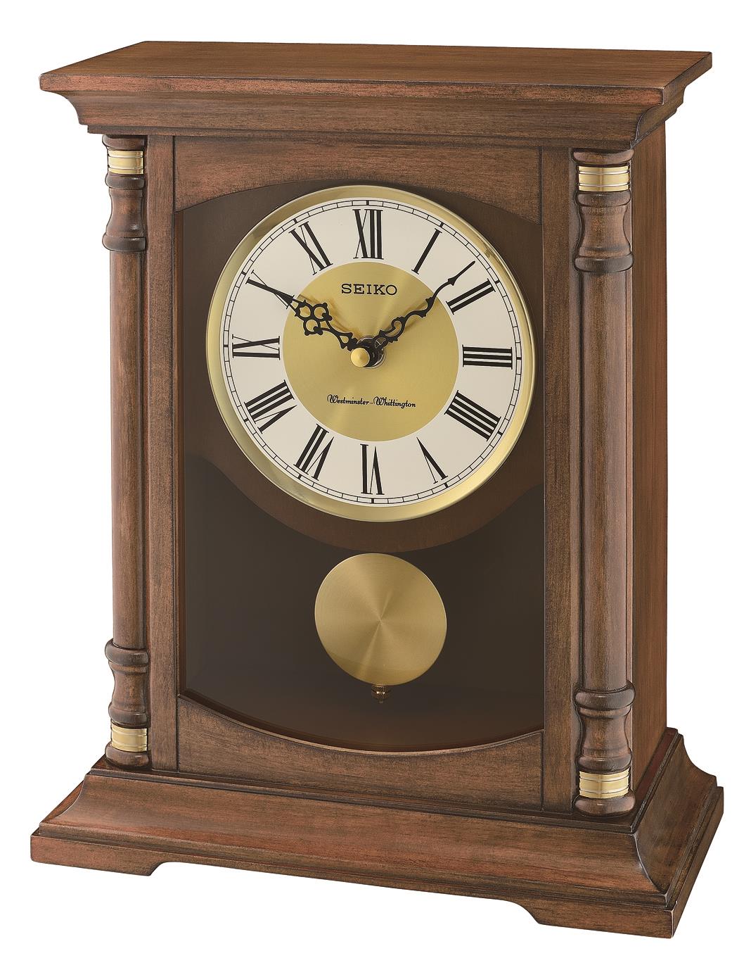 Seiko Clocks Mantel-Chime, Quartz, Brown