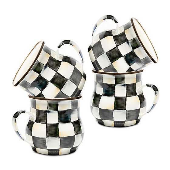 MacKenzie-Childs Mugs, Set of 4