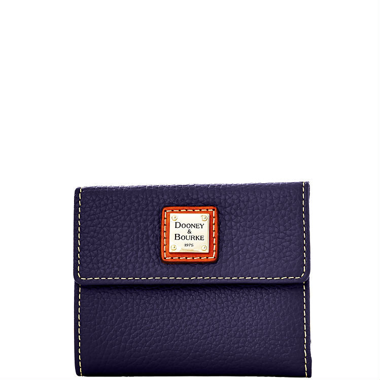 Dooney & Bourke Pebble Grain Small Flap Credit Card Wallet