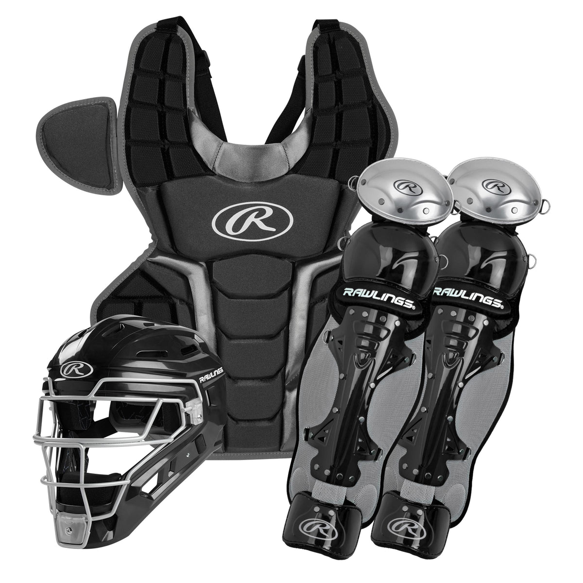 Rawlings - Renegade 2.0 Youth Catcher's Gear Set, Black/Silver