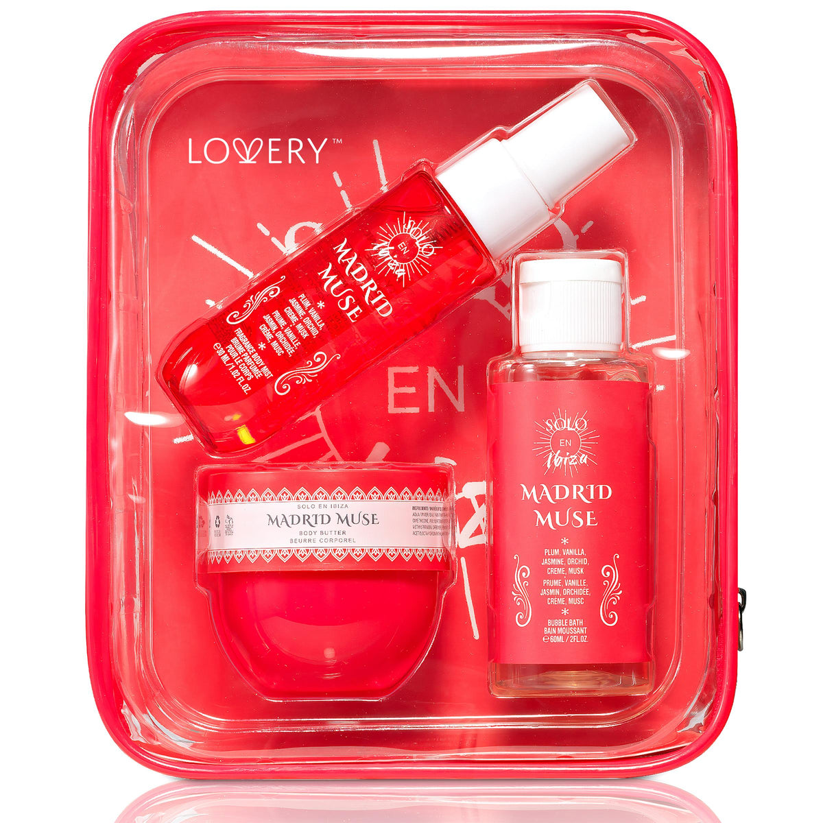 Lovery Madrid Muse Bath & Body Gift Size 4 Pieces