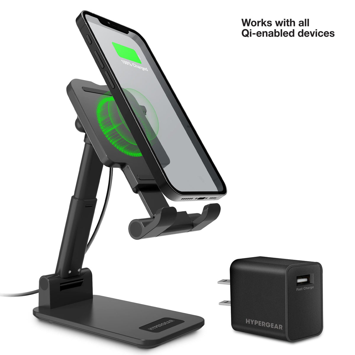 HYPERCEL Power Fold 10W Wireless ChargingStand