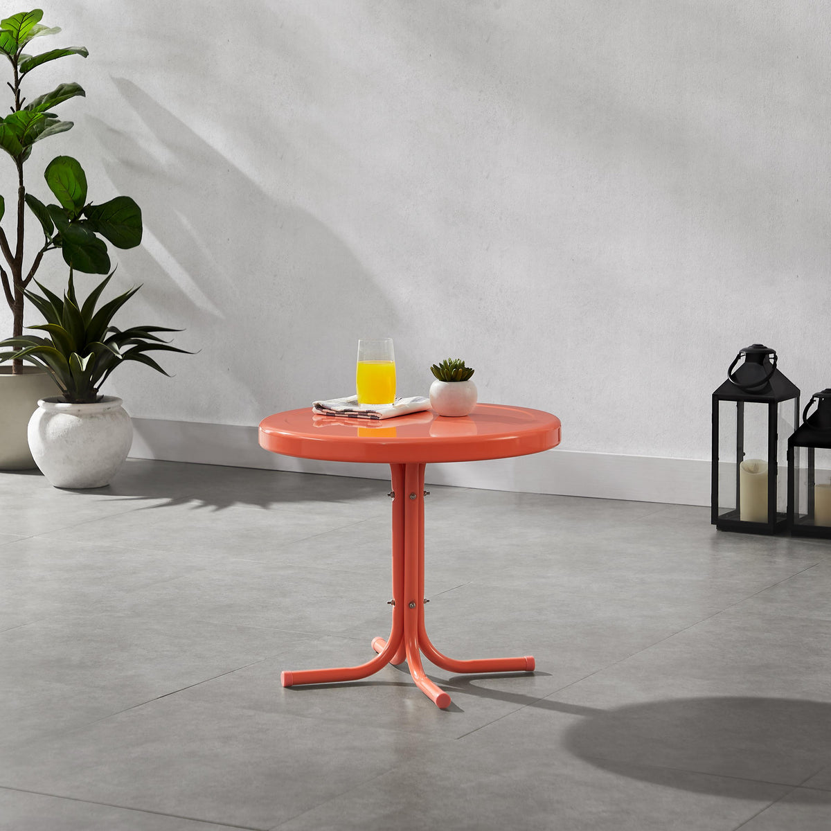 Crosley Outdoor Griffith Retro Outdoor Side Table