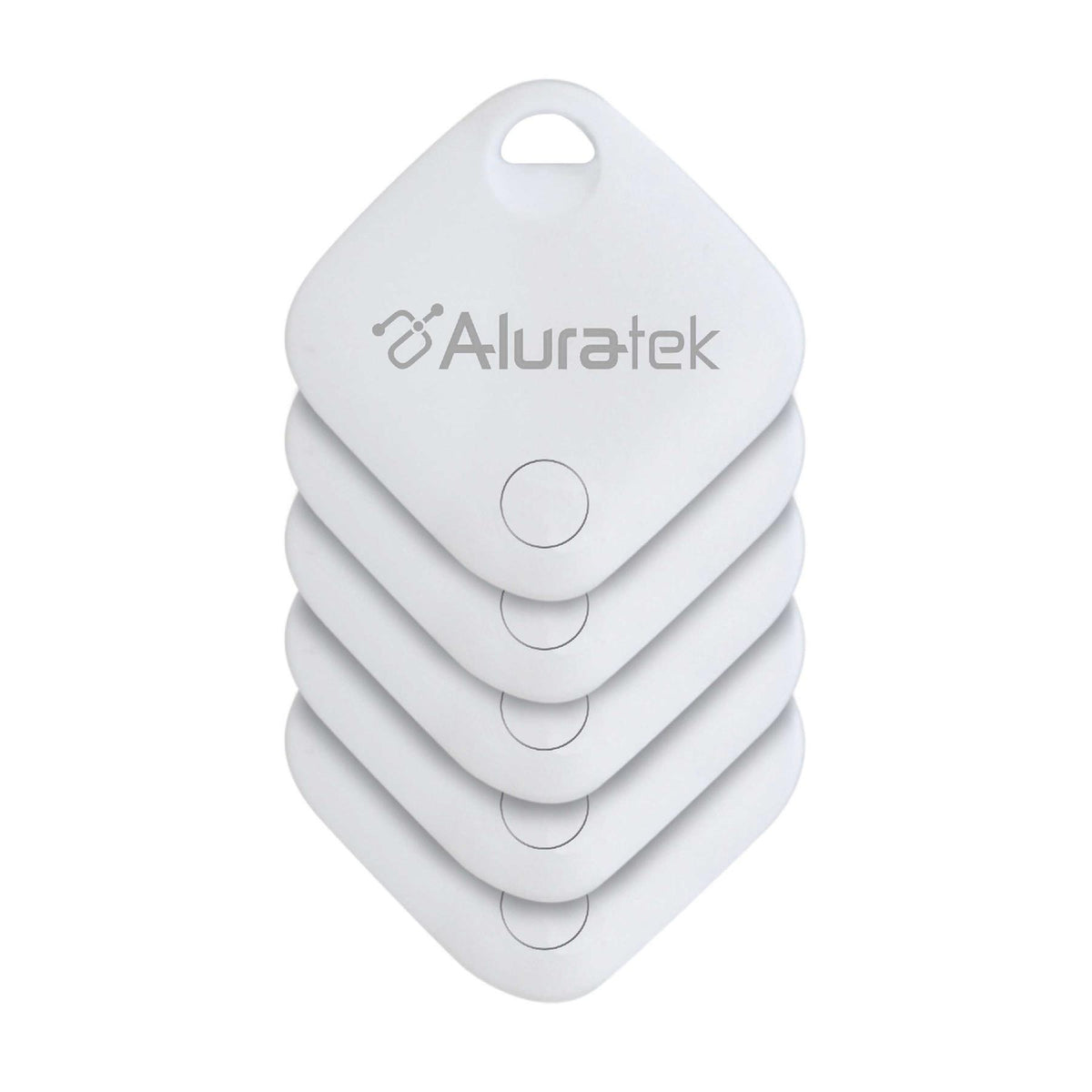 Aluratek Track Tag Tracker with Apple Find My (IOS Only)5-pack