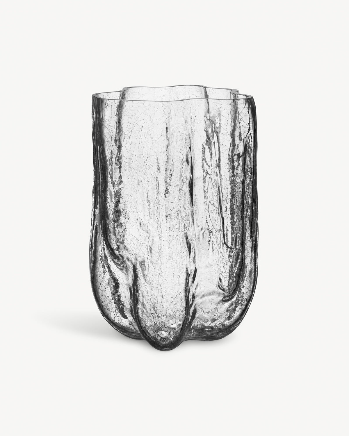 Kosta Boda Crackle Vase XL Clear