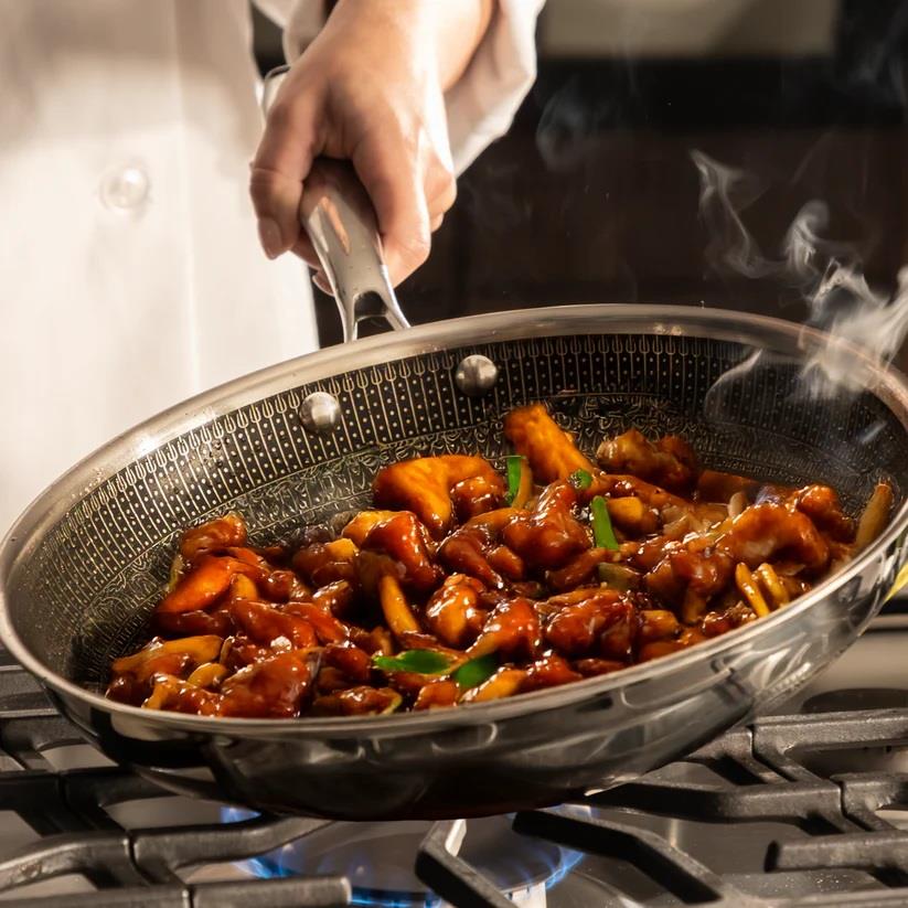 Hell's Kitchen Tri-Clad SS Hybrid 12" WOK