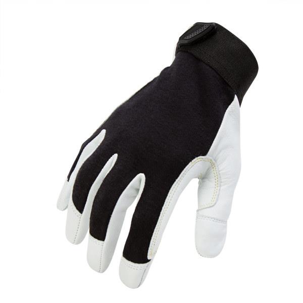 JS Products 212 Performance Fire Resistant Leather Palm Welder and Fabricator Gloves: Small