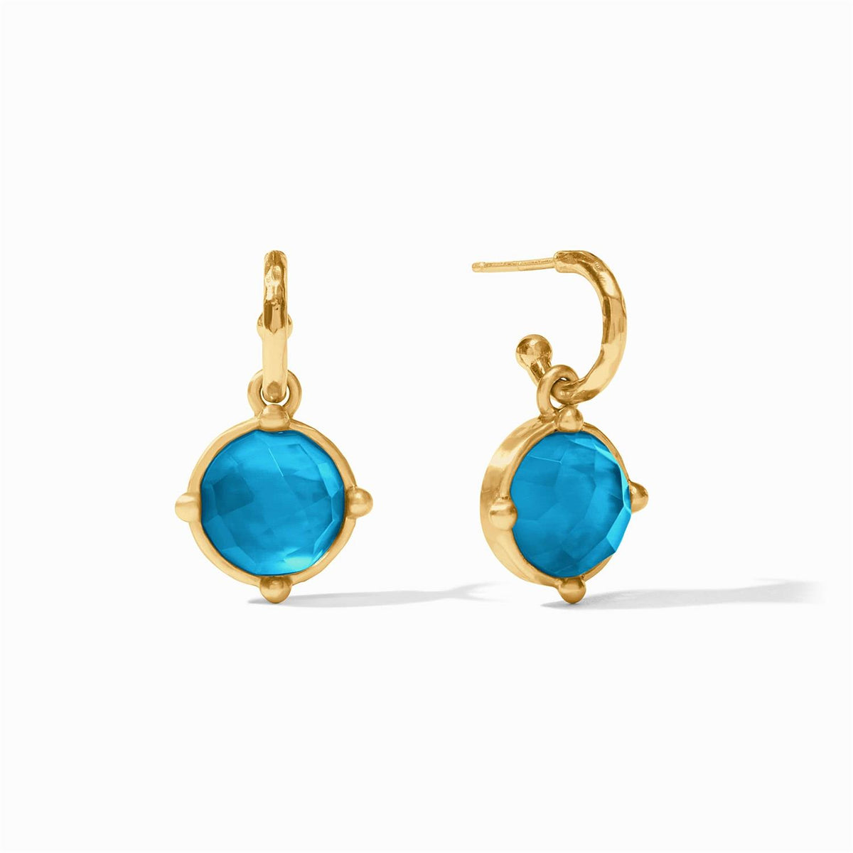Julie Vos Honeybee Hoop & Charm Earrings