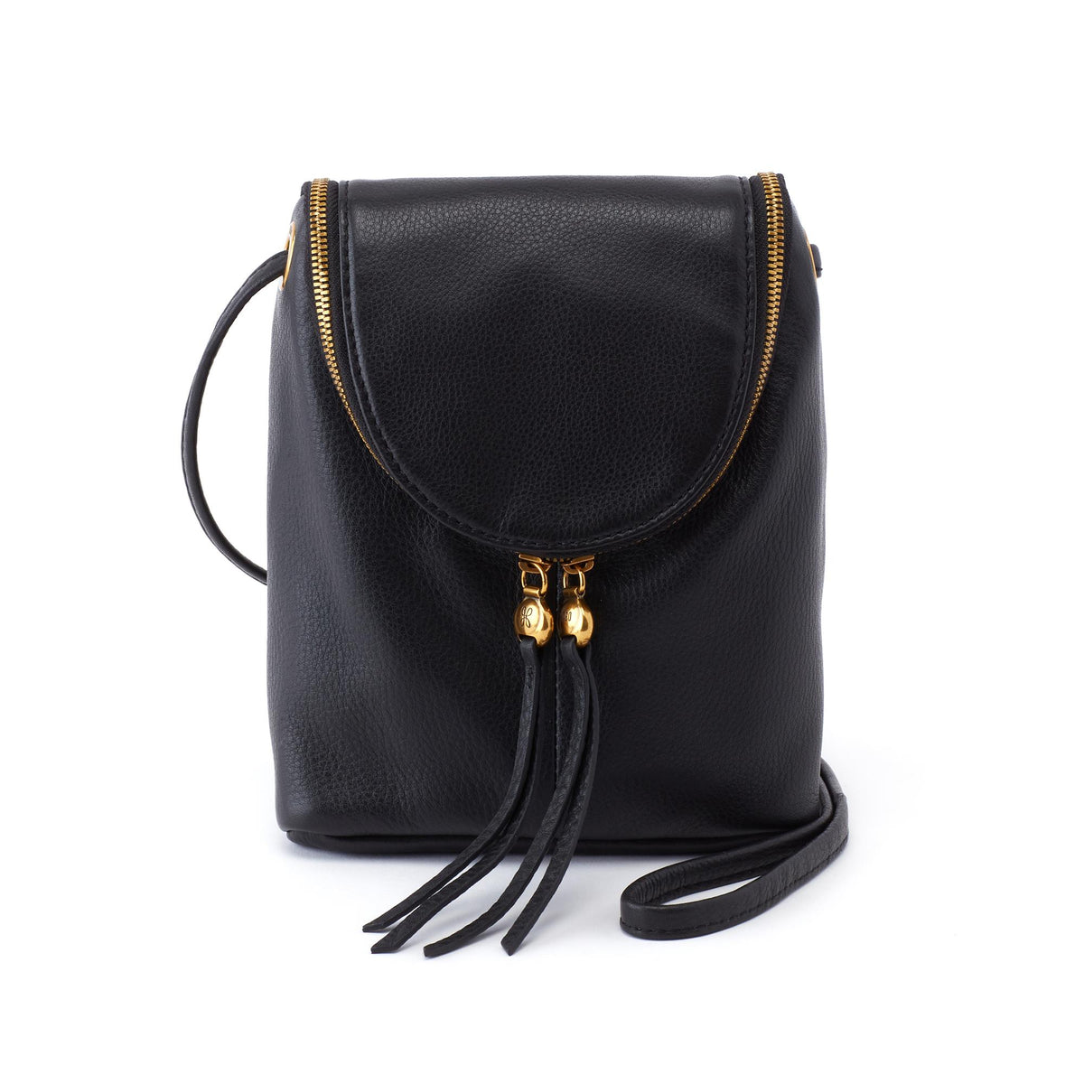 Hobo Fern Velvet Hide Crossbody Black