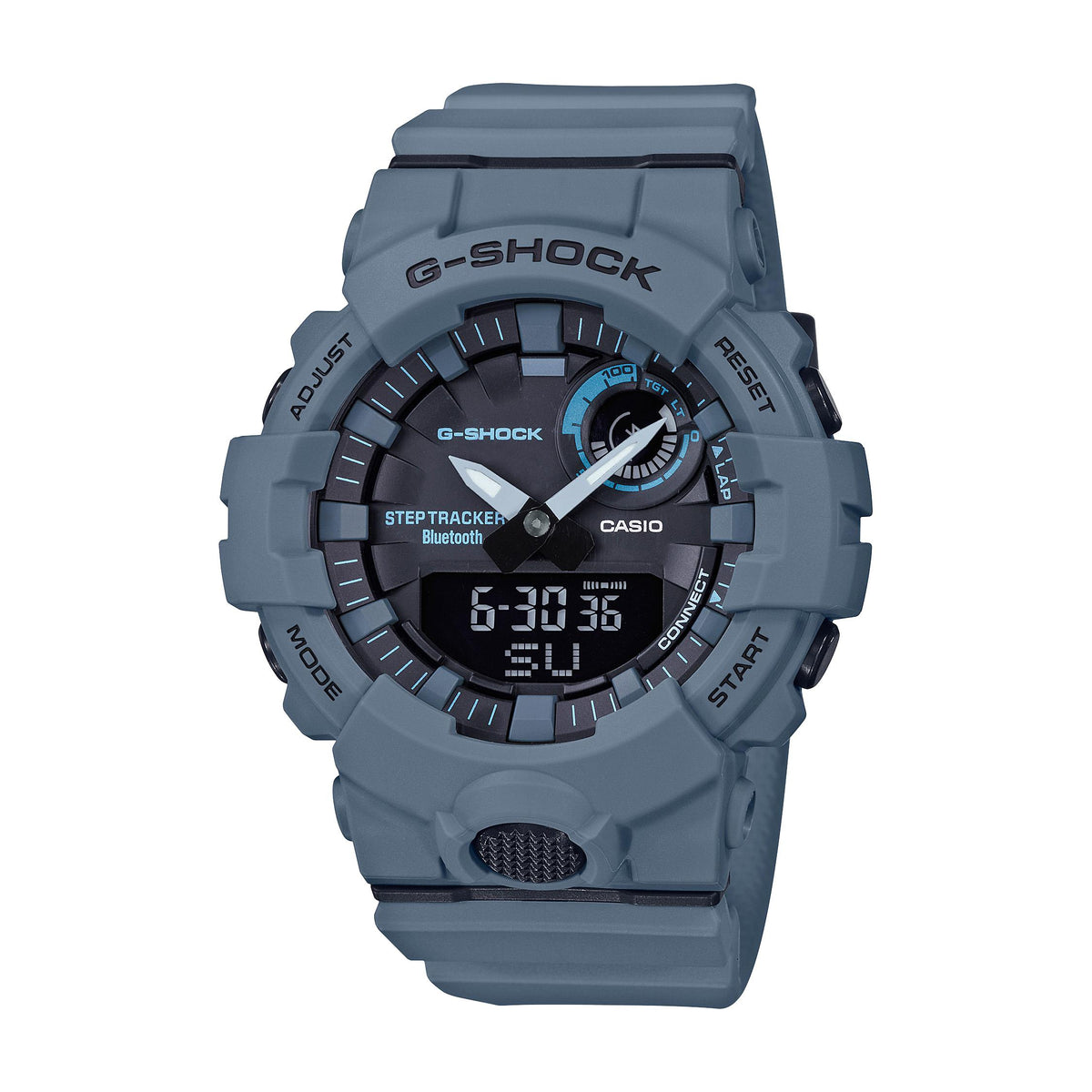 G-Shock Mens Power Trainer Bluetooth Ana/Digi Watch Gray Blue