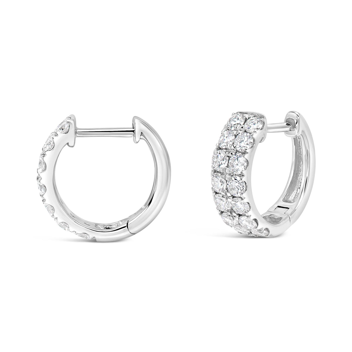 Matrix Creations 1.0 ct. t.w. Lab-Grown Diamond Hoop Earrings