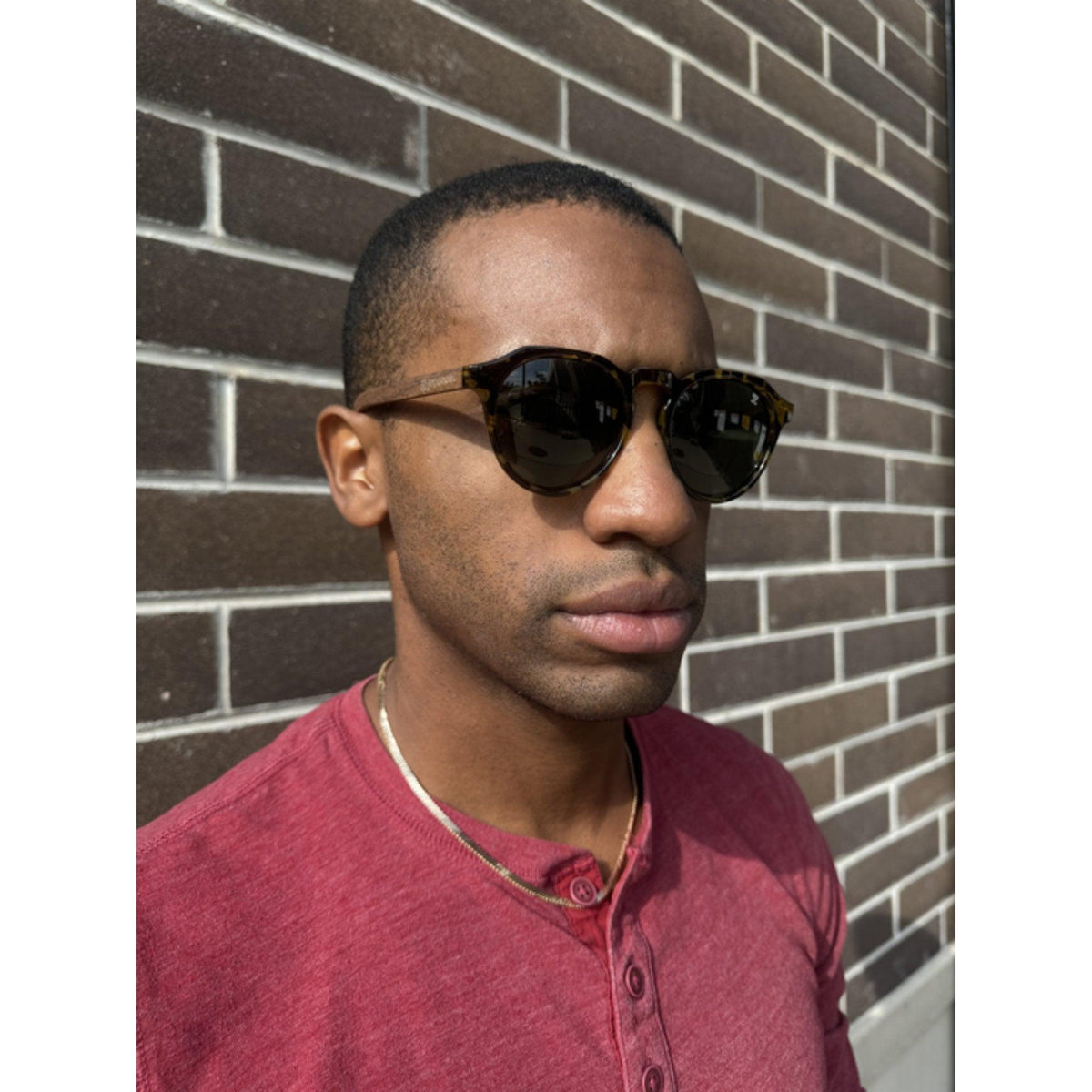 Joycoast Torti Round Zebrawood Wooden Sunglasses