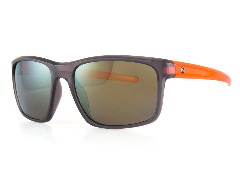 Sun Dog Plasma Sunglasses - Matte Crystal Grey/Matte Crystal Orange/Brown
