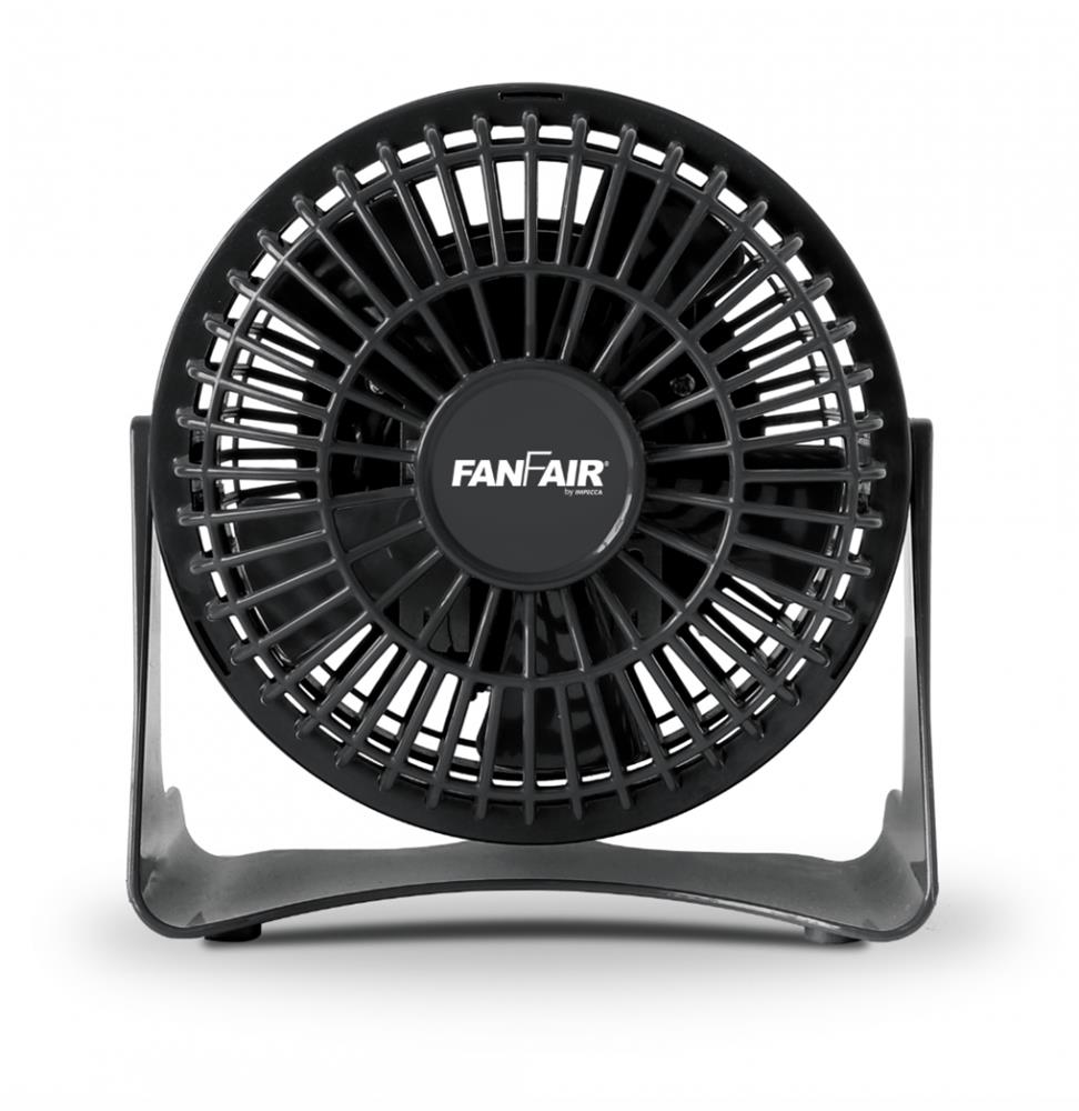 Impecca FanFair 4" Desk Fan - Black