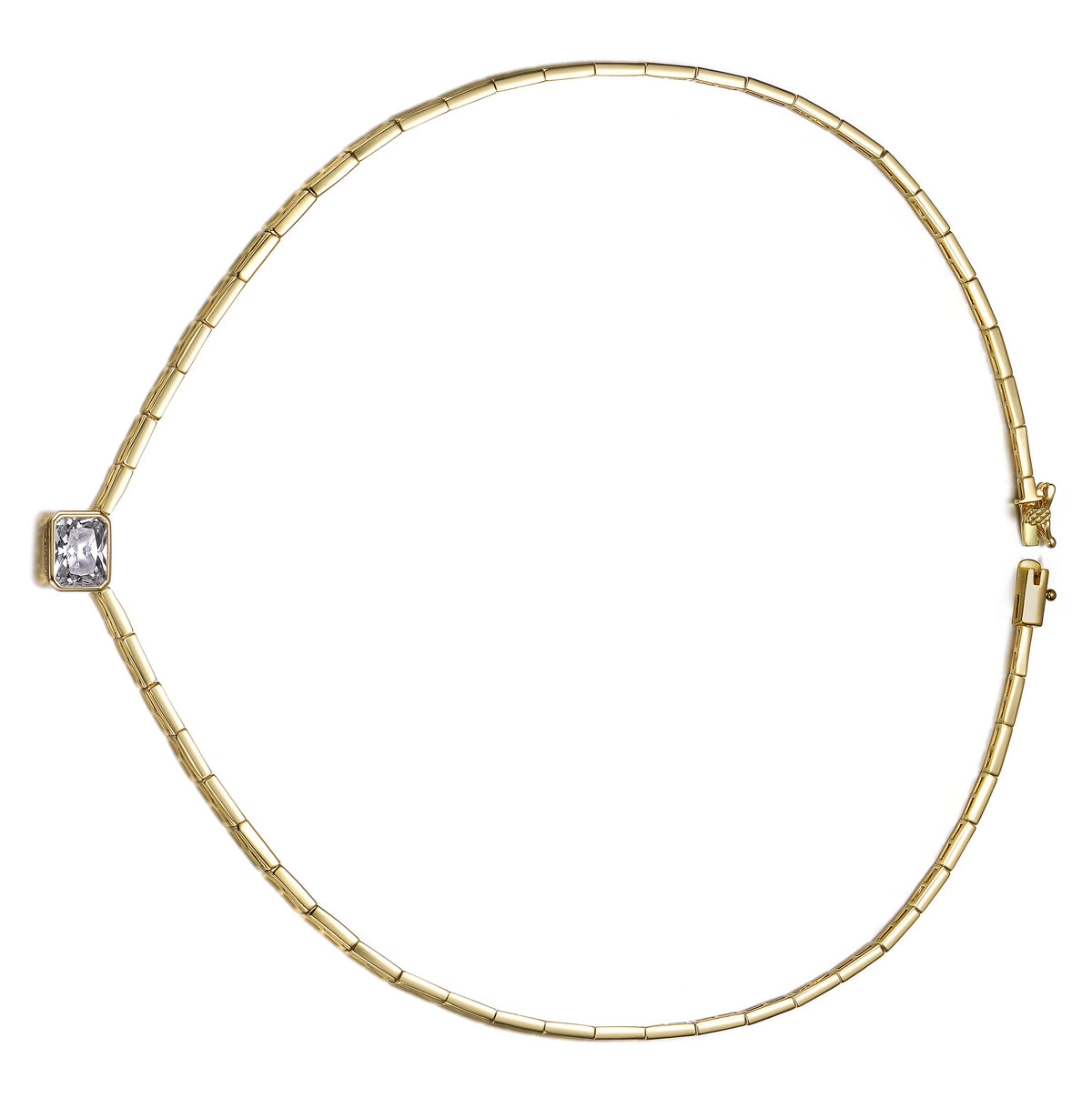 GENEVIVE 14K Yellow Gold Plated Classic Necklace Size 16"
