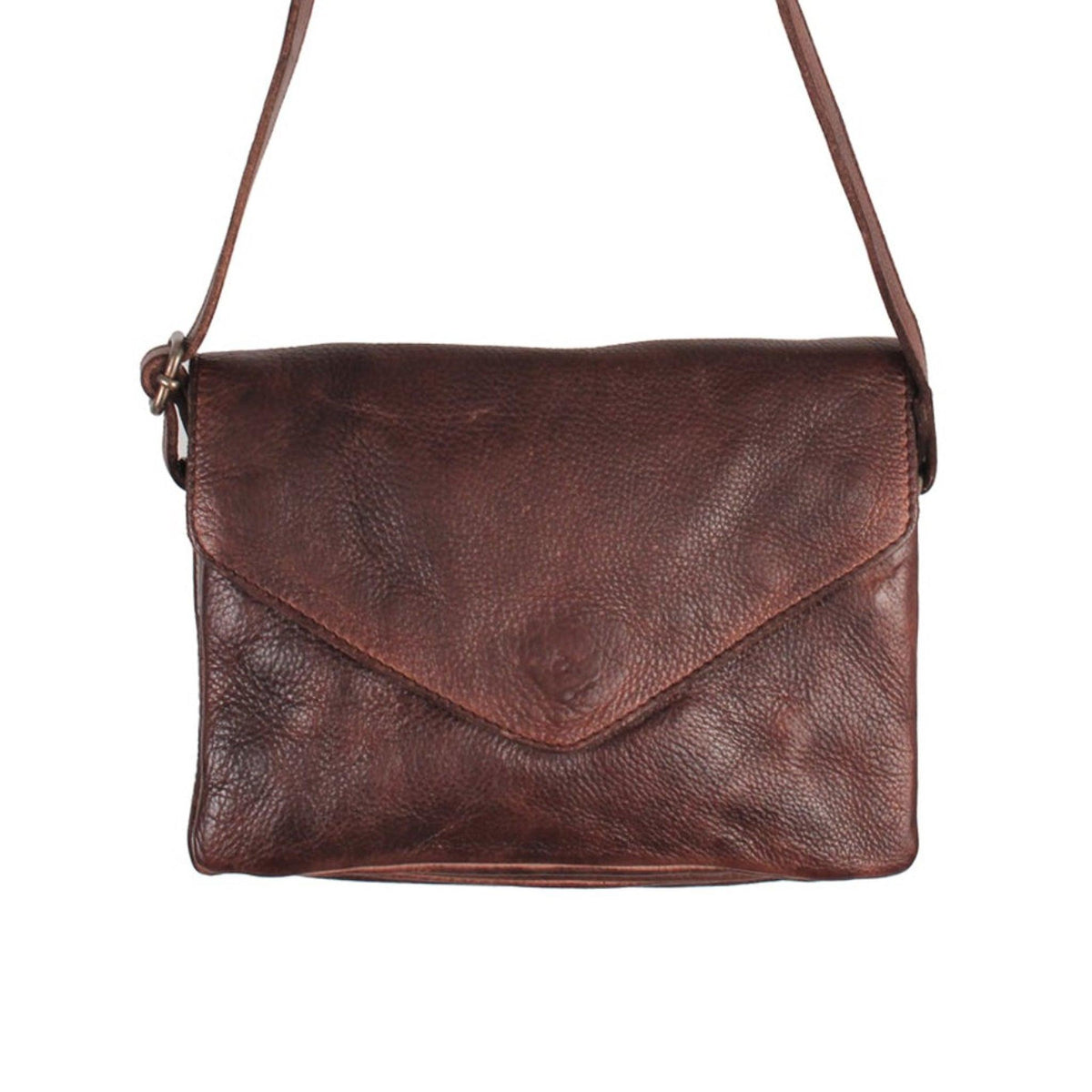 Latico Leathers Harbor Leather Crossbody Brown